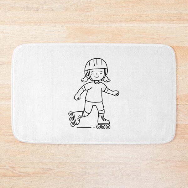 Item preview, Child learning to roller blade with helmet and knee pads designed and sold by rasagamastore.
