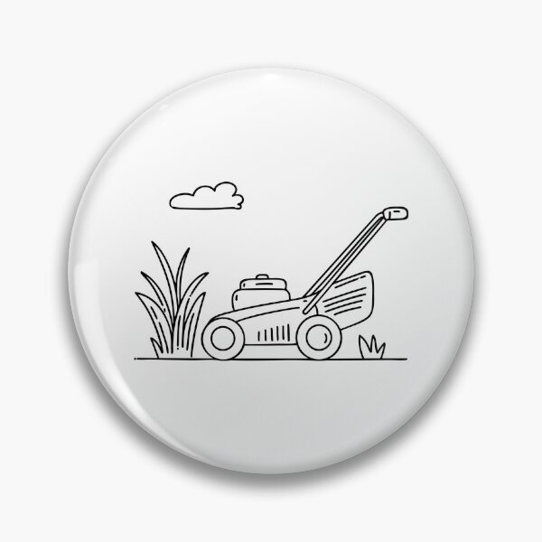 Item preview, Rotary mower cutting grass in a backyard designed and sold by rasagamastore.