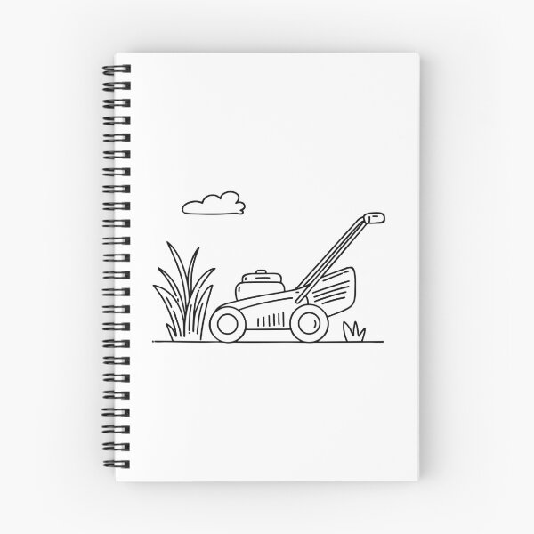 Item preview, Rotary mower cutting grass in a backyard designed and sold by rasagamastore.
