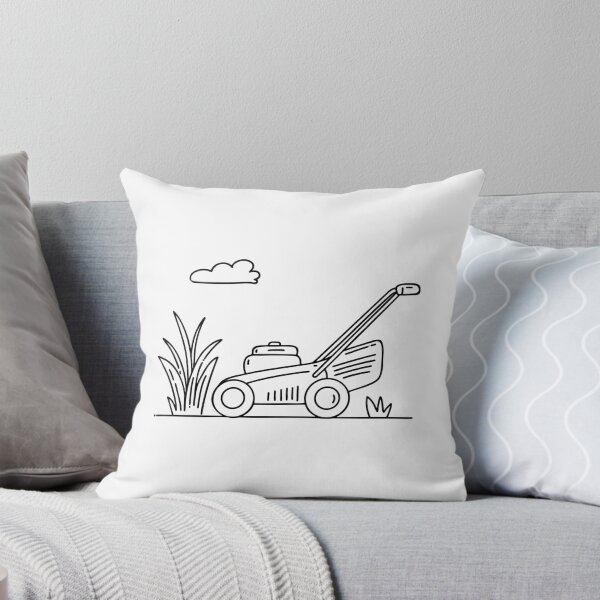 Item preview, Rotary mower cutting grass in a backyard designed and sold by rasagamastore.