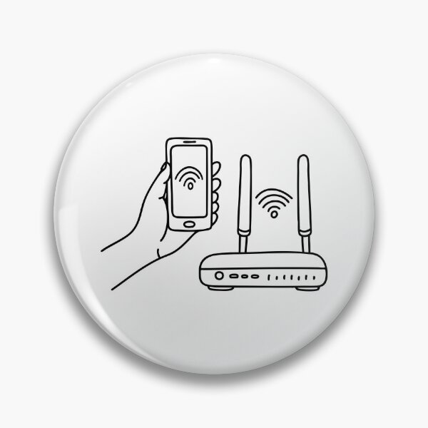 Item preview, Hand holding smartphone close to router to get better signal designed and sold by rasagamastore.