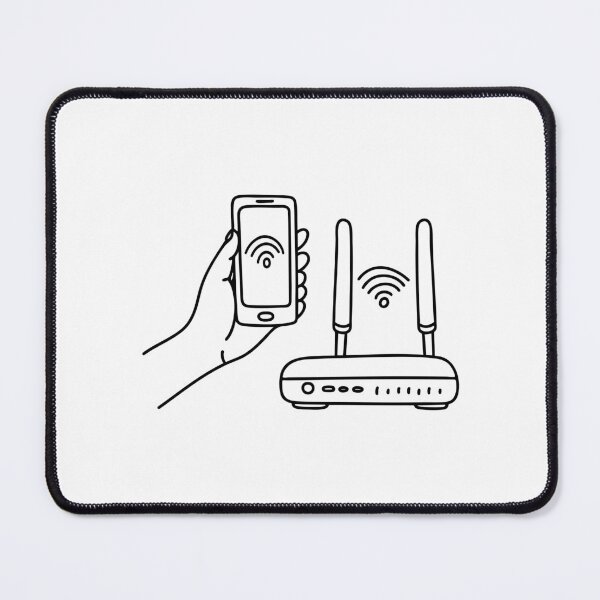 Item preview, Hand holding smartphone close to router to get better signal designed and sold by rasagamastore.