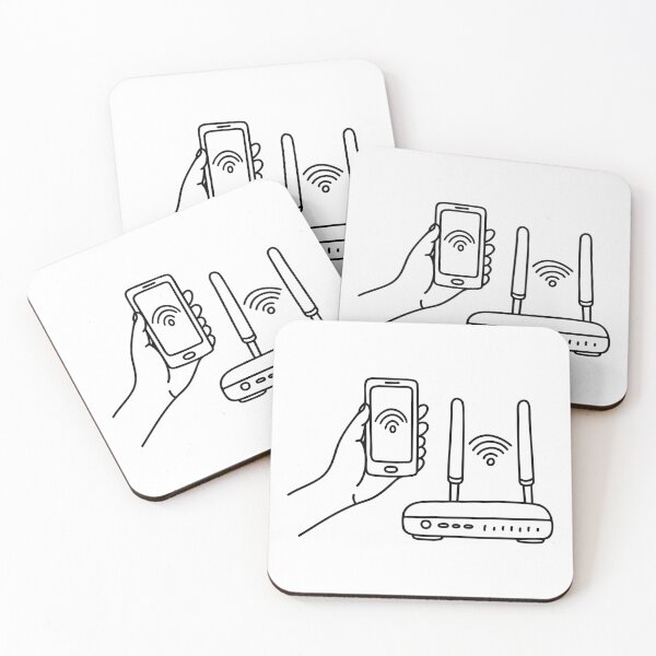 Item preview, Hand holding smartphone close to router to get better signal designed and sold by rasagamastore.