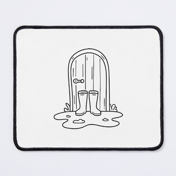 Item preview, Rubber boots standing at the doorstep with mud around designed and sold by rasagamastore.