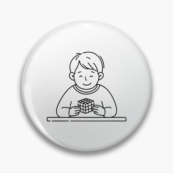 Item preview, Kid focusing while solving a 3x3 puzzle cube designed and sold by rasagamastore.