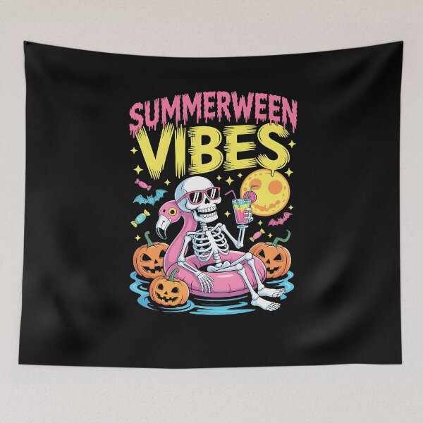 Item preview, Summerween Skeleton Spooky Summer Beach Skelly Halloween designed and sold by MissRasheedHam.