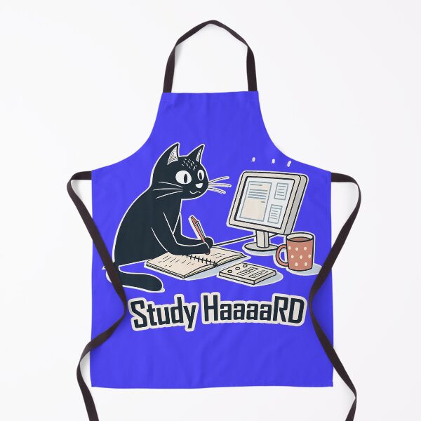 Item preview, Study HaaaarD Cat – Funny Student Cat designed and sold by RAZ1995.