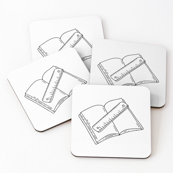 Item preview, Ruler laying diagonally on an open notebook designed and sold by rasagamastore.