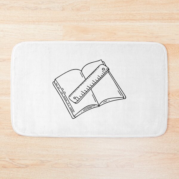 Item preview, Ruler laying diagonally on an open notebook designed and sold by rasagamastore.