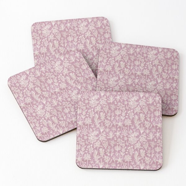 Item preview, Botanic vertical allover pink designed and sold by Alessandro Remo Mazzoni Remotextiles.