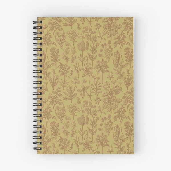 Item preview, Copy of Botanic vertical allover ocre	 designed and sold by Alessandro Remo Mazzoni Remotextiles.