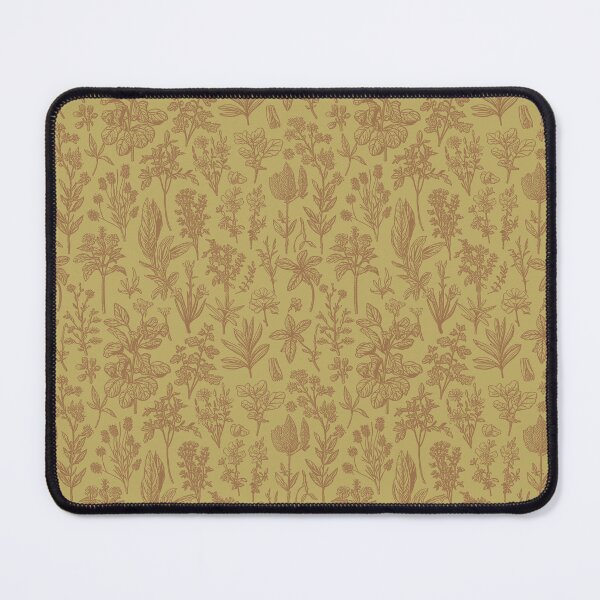 Item preview, Copy of Botanic vertical allover ocre	 designed and sold by Alessandro Remo Mazzoni Remotextiles.