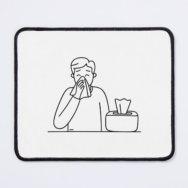Item preview, Tissue box nearby a person with a runny nose designed and sold by rasagamastore.