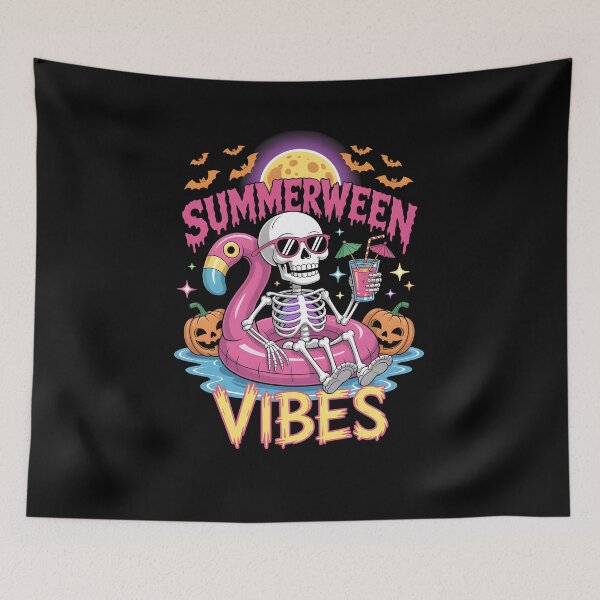 Item preview, Summerween Skeleton Spooky Summer Beach Skelly Halloween designed and sold by MissRasheedHam.