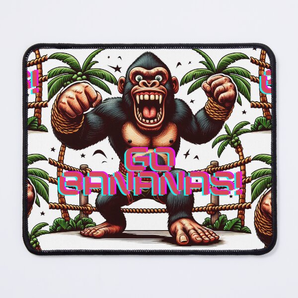 Item preview, Go Bananas Gorilla Retro Rage Art designed and sold by KMHArts.