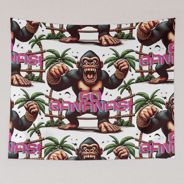 Item preview, Go Bananas Gorilla Retro Rage Art designed and sold by KMHArts.