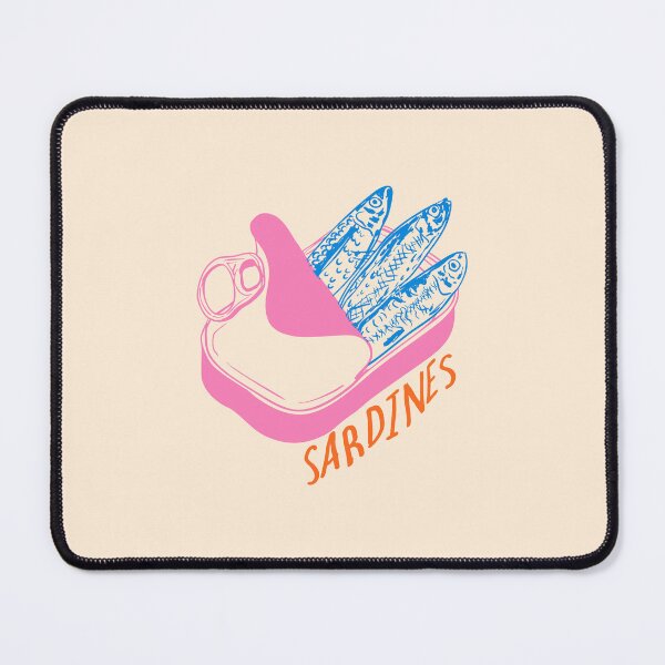 Item preview, Pastel Sardines in Open Tin Can – Retro Illustration designed and sold by MaiZephyr.