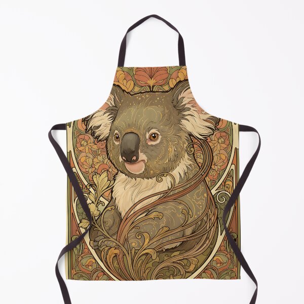 Item preview, Art Nouveau Koala Floral Portrait designed and sold by Koalangel.