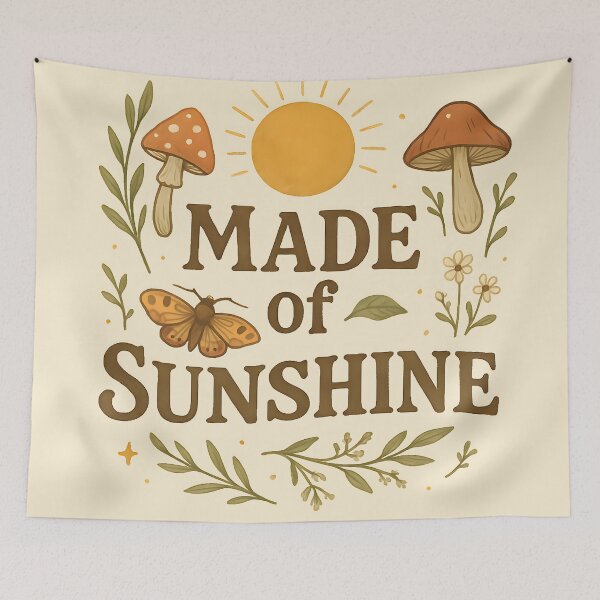 Item preview, Made of Sunshine – Cottagecore Nature Aesthetic Design designed and sold by tokyojeff.