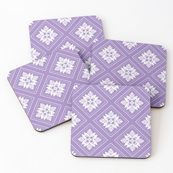 Item preview, Regal Purple & White: Damask Pattern for Luxury Interiors designed and sold by DesignByNui.