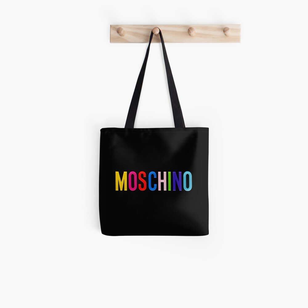 moschino black tote bag