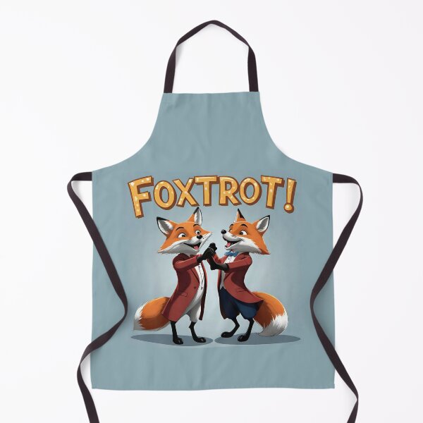 Item preview, Funny of two fox dancing foxtrot with the large phrase "FOXTROT!". designed and sold by Giulivo Store Graphic.
