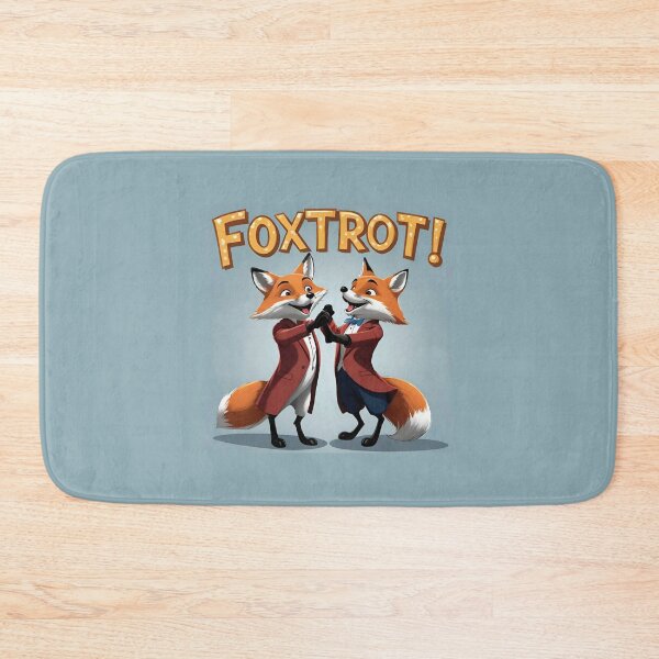 Item preview, Funny of two fox dancing foxtrot with the large phrase "FOXTROT!". designed and sold by Giulivo Store Graphic.