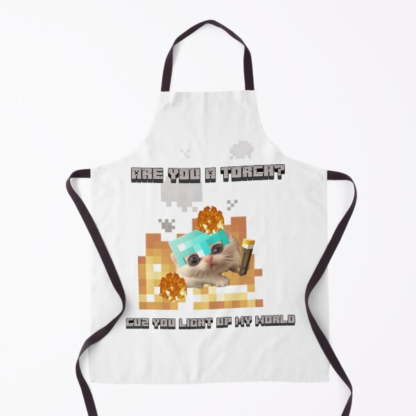 Item preview, Minecraft Rizz Fire Torch Weird Cute Cat designed and sold by SweetwinkleFart.