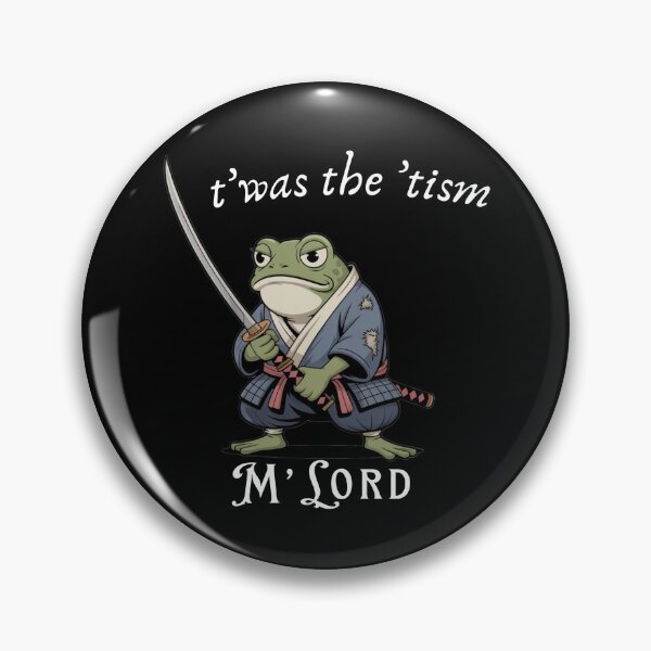 Item preview, Funny Frog samurai authism, Twas The Tism M Lord Frog designed and sold by infinitypixels.