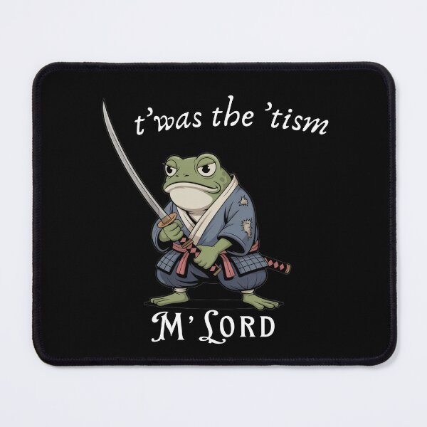 Item preview, Funny Frog samurai authism, Twas The Tism M Lord Frog designed and sold by infinitypixels.