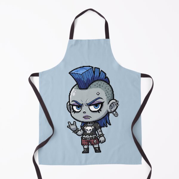 Item preview, Cute Zombie Pixel Art - Punk Rock Girl Funny Cartoon designed and sold by Sredsub.