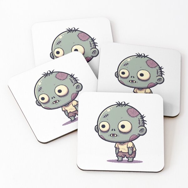 Item preview, Cute Big Head Zombie Pixel Art - Funny Cartoon designed and sold by Sredsub.