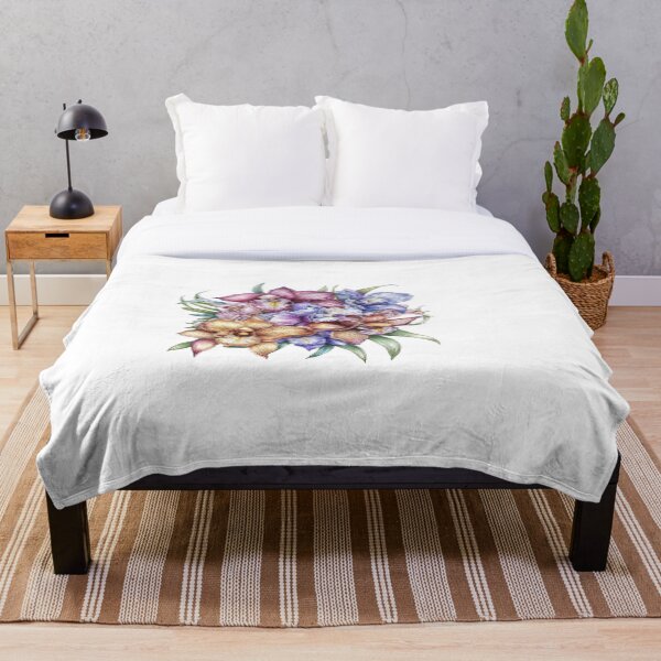 Item preview, exotic, tropical flowers,bouquet of multicolored orchid  design designed and sold by natwil.