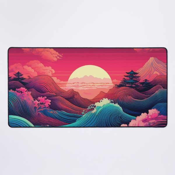 Aperçu de l'œuvre style synthwave japonais créée et vendue par Boxing Kangaroo Retail Company.