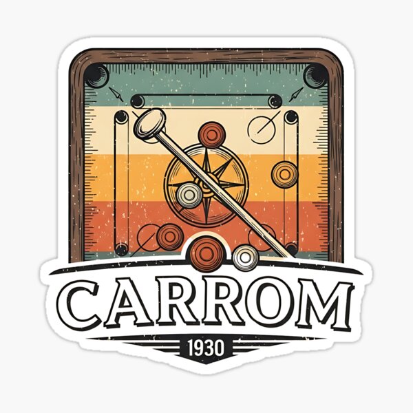 Item preview, Retro Carrom Lover Gift - Timeless Game Night Apparel designed and sold by Sitred123.