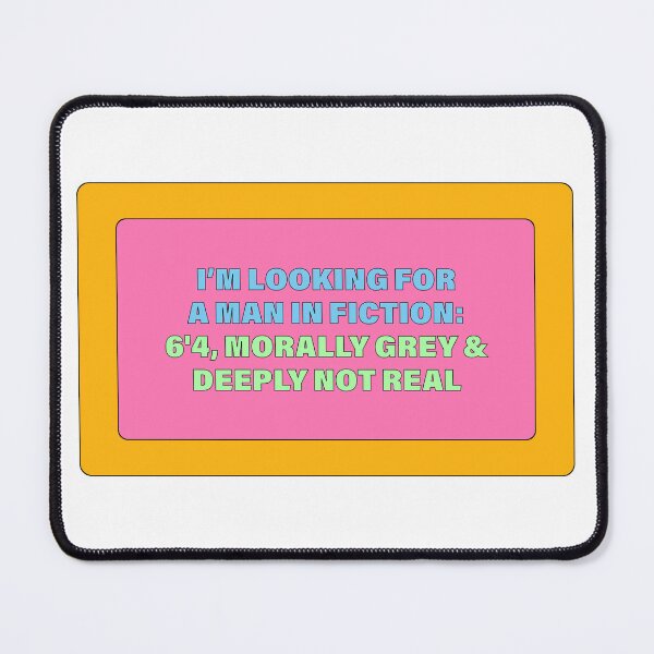 Item preview, I'm looking for a man in fiction: 6'4, morally questionable & not real designed and sold by idgafstudio.ch.