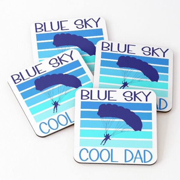 Item preview, Sky Diving for Dad Vibrant Blue designed and sold by desMoi.