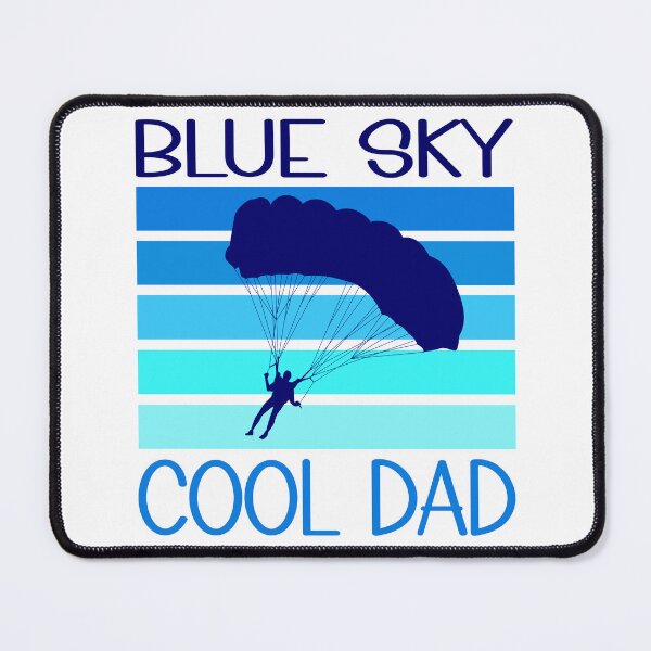 Item preview, Sky Diving for Dad Vibrant Blue designed and sold by desMoi.