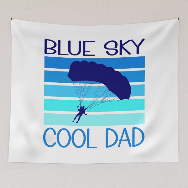 Item preview, Sky Diving for Dad Vibrant Blue designed and sold by desMoi.