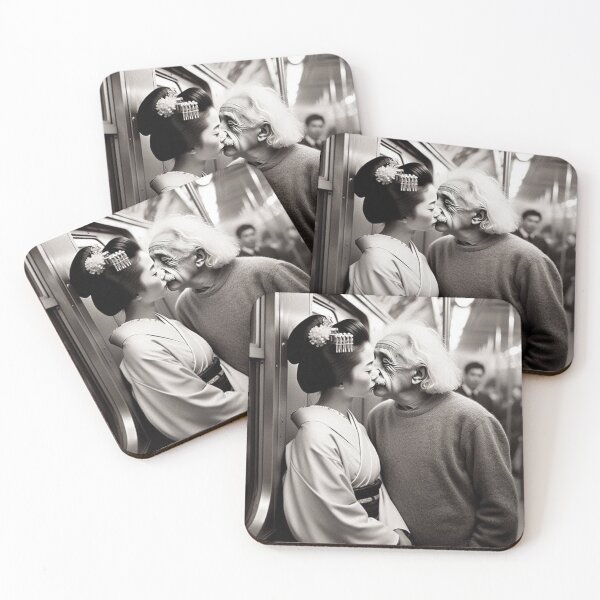 Item preview, "Einstein Gets Tokyo-Kissed: A Subway of Love & Relativity" designed and sold by Print Fiction.