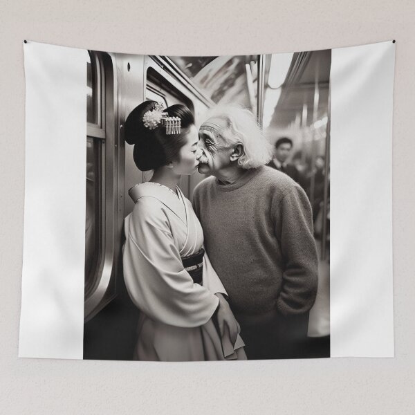 Item preview, "Einstein Gets Tokyo-Kissed: A Subway of Love & Relativity" designed and sold by Print Fiction.