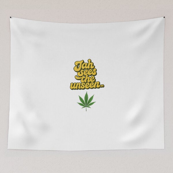 Item preview, Jah Sees the Unseen – Rasta Wisdom Ganja Tee designed and sold by Jah Soul Apparel.