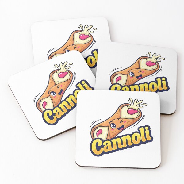 Item preview, Funny Cartoon Cannoli Logo - Playful Italian Dessert Art designed and sold by Sitred123.