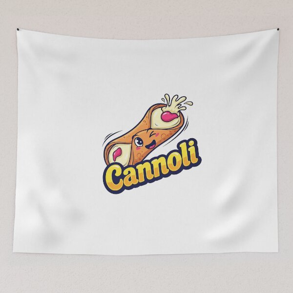 Item preview, Funny Cartoon Cannoli Logo - Playful Italian Dessert Art designed and sold by Sitred123.