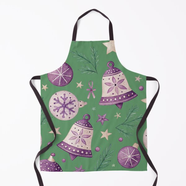 Item preview, Purple Christmas Bells and Ornaments Pattern" designed and sold by joycrysstudio.