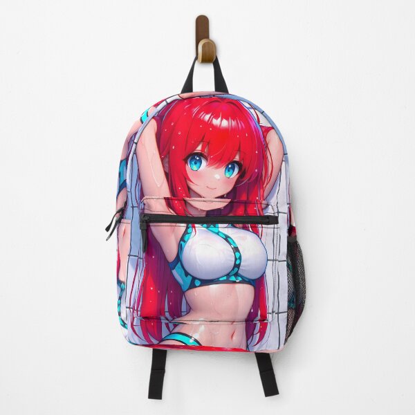 Item preview, Rias Gremory High School DxD Anime Girl Bright Red Hair Swimsuit Scene designed and sold by TorbenKuhano.