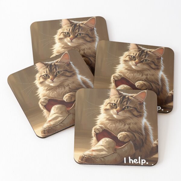 Item preview, Original cat art - popular gift item for cat lovers designed and sold by dog&cat.