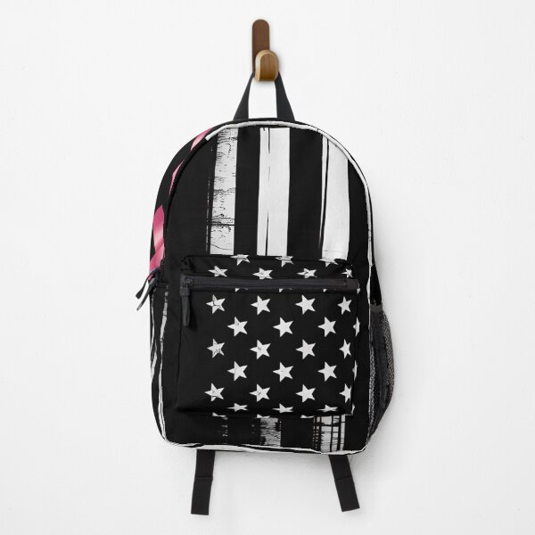 Item preview, Breast Cancer USA Flag designed and sold by DeadlockCrew.
