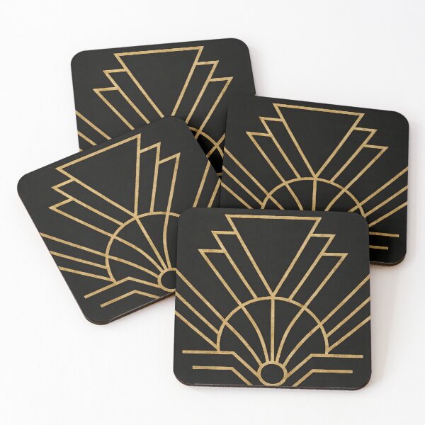 Item preview, Modern Luxury Black And Gold Art Deco Design  designed and sold by svarupa.