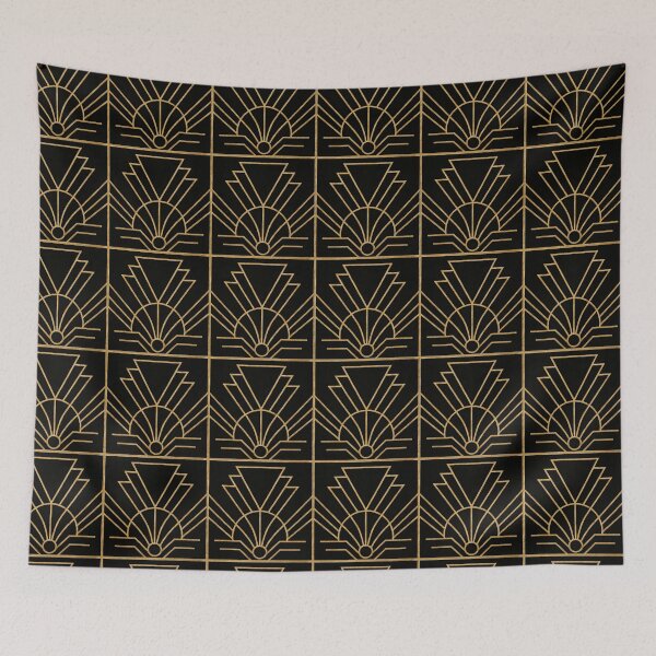 Item preview, Modern Luxury Black And Gold Art Deco Design  designed and sold by svarupa.